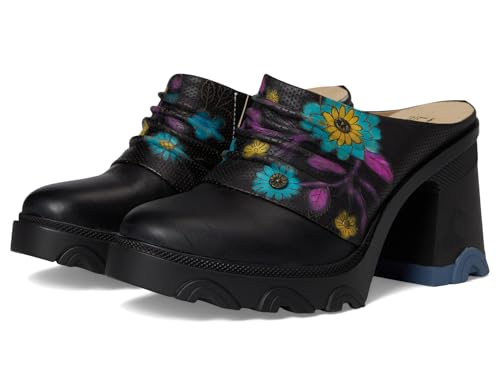 Spring Step L'Artiste Chemistry Platform Mules | Hand-Painted Leather Slip-On