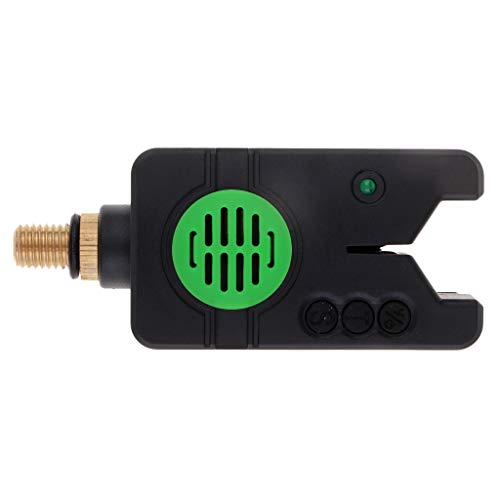 YIJU LED E Som Indicador de Mordida para Pesca de Carpa à Prova D'água Sem Fio - Verde