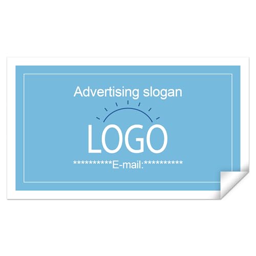 Aufkleber Selbst Gestalten - TESFANS 100 Stk Sticker Personalisiert für Geschäftslogo, Kleinunternehmen, Eigenwerbung, Aufkleber Personalisiert mit Mehreren Formen und Größen, Einfach zu verwenden