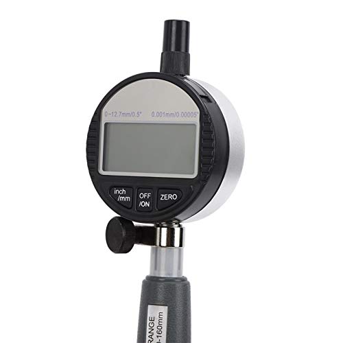 Alesametro con quadrante, set di misuratori digitali 50-160 mm, strumento di misurazione del diametro interno ad alta precisione in acciaio inossidabile con risoluzione 0,001 mm