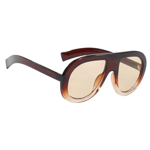 Image of Sunglasses Oval,Vintage Driving Sun Glasses - Trendy Sunglasses Fashion UV Protection Outdoor Sunglasses for Women Sunbathing Hiking Travel