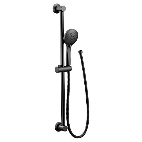 Moen 3558EPBL Eco-Performance 5-Function Handheld Shower with 30-Inch Slide Bar and 69-Inch Hose