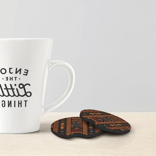 Portavasos para carro 2 pzas diseño africano tradicional miniatura 4