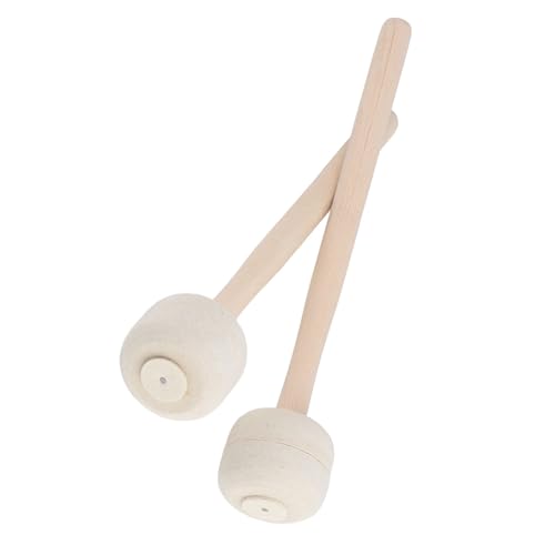 Baquetas para instrumentos de percusión con mango de madera y cabeza de fieltro de lana para calidad de sonido profesional, equilibrio claro y agarre cómodo miniatura 2