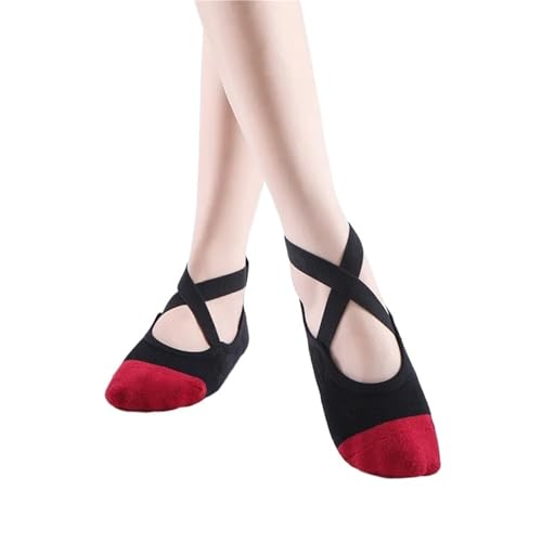 Calcetines Pilates 3 pares de calcetines tobilleros cortos de yoga for mujer, antideslizantes, de silicona, for pilates, ballet, fitness, gimnasio, transpirables, sin espalda, for baile y deportes.(Re
