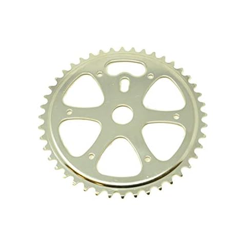 80’s Mongoose Old School BMX 44 Teeth Chrome Chainring Chainwheel To Fit Opc One Piece Crank, Suit Raleigh Burner, Mongoose Grand Prix Etc Cover
