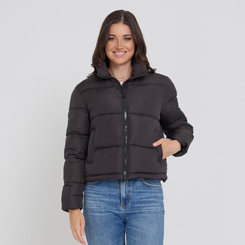 Steve Madden Cropped Puffer Jacket, Warm Winter Coats for Women, Trendy Cute Winter Jackets for Women4