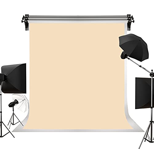 Image of Kate 10ftx12ft Solid Beige Backdrop Portrait Photography Background for Photography Studio Children and Headshots Beige Backdrop Background for Photography Photo Booth