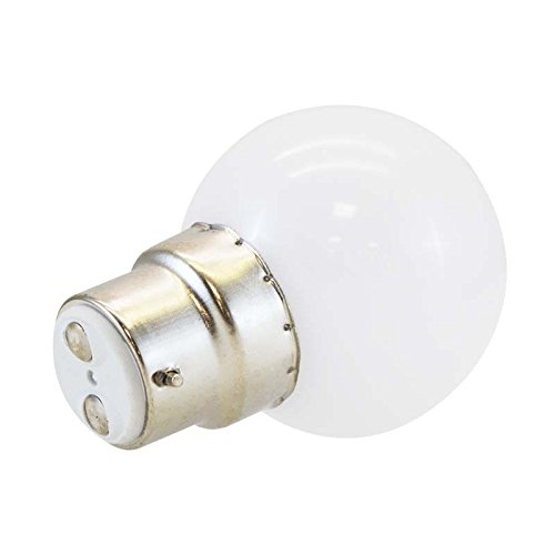 Vision-EL 776152 Ampoule LED B22 RGB, Aluminium/Polycarbonate, B22, 1 W, Dépoli, (H x L)-66 x 45 mm