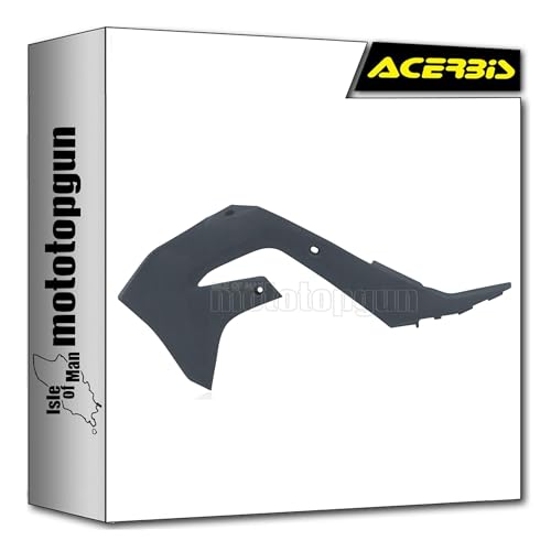 Radiator scoops Acerbis gris pour éviter la surchauffe sur Kawasaki KX 250 4T