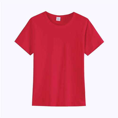 Image of Girls /Kids /Toddlers Crew Neck Cotton T-Shirts Short Sleeve Summer Basic Tops(Age 2-12Y)
