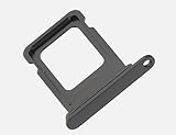2Pcs Single SIM Card Tray Holder Slot Replacement for iPhone 16E 5G Black