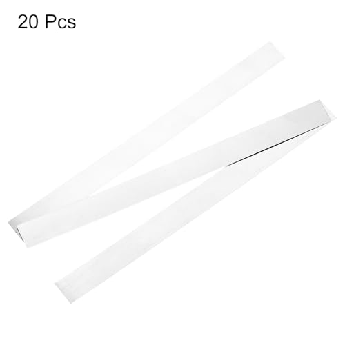 Image of MECCANIXITY Pure Nickel Strip 0.1mm x 8mm x 100mm Battery Soldering Tab Nickel Solder Tab for Battery Pack and Spot Welding 20 Pcs