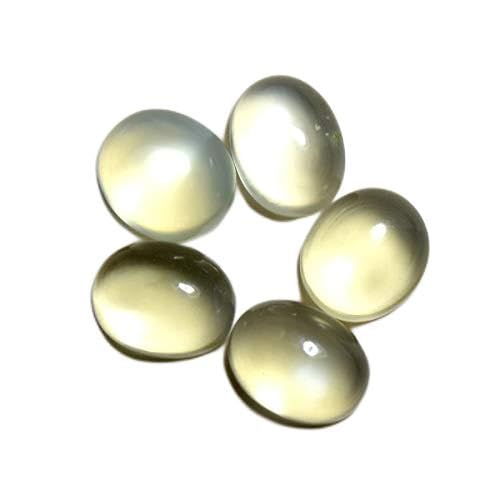 Pierre de lune naturelle pour la création de bijoux d'été lot de 5 ovales