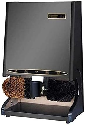Automatic Shoe Polisher Machine, Electric Shoe Cleaning Brush with Dust Removal Waxing, Household Leather Shoe Shine Kit, Stainless Steel