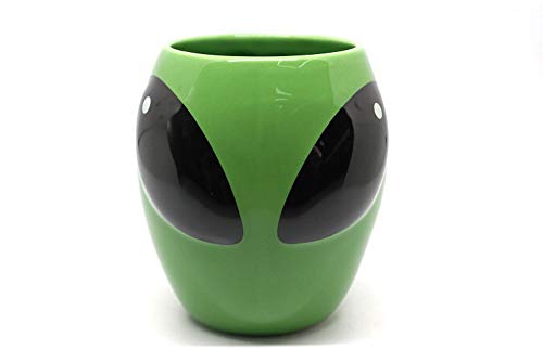 Alien Alien Ceramic Becher Grüne Geschenk Tasse Bar Hotel Dekorative Tasse Cover