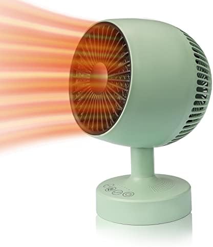 NinetinGel Space HeaterPortable Mini Heater for Home Bedroom Office Desk Indoor UsePTC Ceramic Electric Desktop Heater High Output Fan With Automatic Security Protection