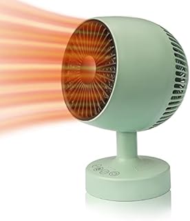 NinetinGel Space HeaterPortable Mini Heater for Home Bedroom Office Desk Indoor UsePTC Ceramic Electric Desktop Heater High Output Fan With Automatic Security Protection