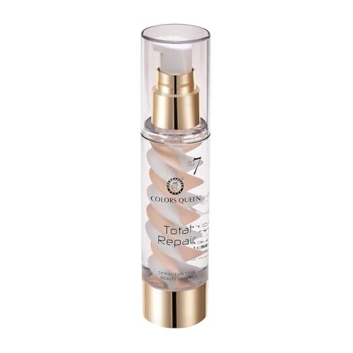 Image of PREMIUM 7 in 1 Total Repair Liquid Foundation | Full Coverage, Oil Free Comes with Primer, Concealer, Moisturizer, CC Cream for Smooth and Radiant Skin | Foundation for Face Makeup (01 - Ivory, 50g) SH-7711