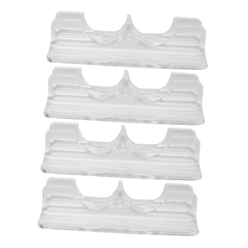 Cabilock 4pcs Inline Skate Display Rack: Transparent Roller Skate Holder Sturdy Support - Lightweight And Portable Shoe Stand For Retail And Exhibition