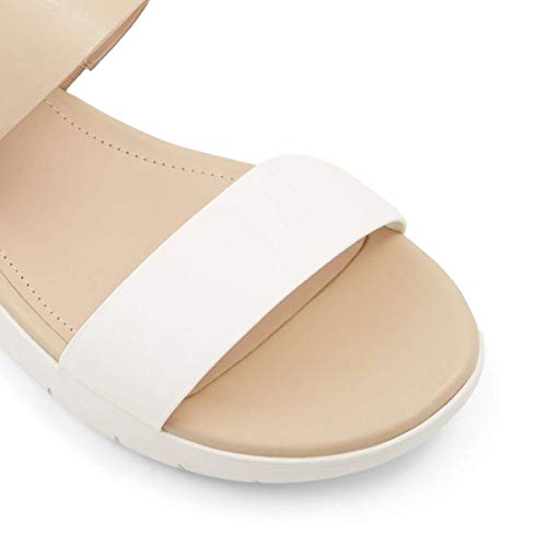 Aldo Women's Woema Flat Sandal, Bone, 8 #TOP4