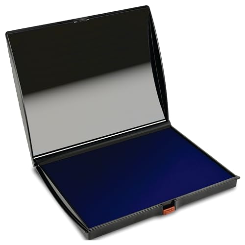 Grand tampon encreur bleu pour personnaliser vos faire-part