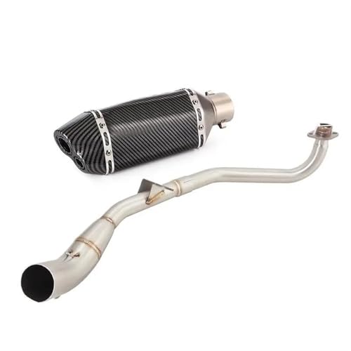 Sistema de escape para GROM 125 con tubo de enlace delantero y silenciador de acero inoxidable