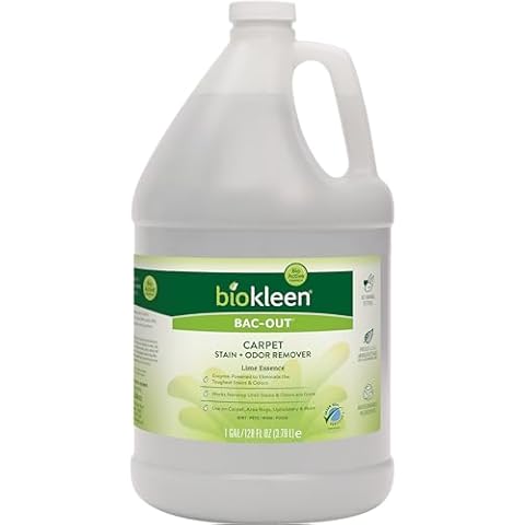 Biokleen Bac-Out Enzyme Stain & Odor Remover - 128 Ounces - Destroys Stains & Odors Safely, for Pet Stains, Laundry, Diapers, Wine, Carpets, & More, Eco-Friendly, Non-Toxic Cover