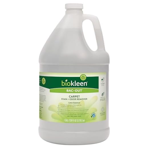 Biokleen Bac-Out Stain Remover for Clothes & Carpet - 128 Ounce - Enzyme, Destroys Stains & Odors Safely, for Pet Stains, Laundry, Diapers, Wine, Carpets - Eco-Friendly, Plant-Based