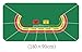 VEGIONES Professional Poker Mat Texas Hold'em Texas Hold'em Poker Mat Durable Rubber Home Gaming Desk Pad, Board Game Mat (Color : 180 * 90 * 0.20)