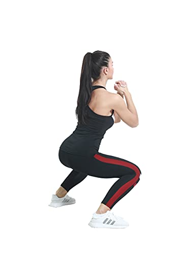 Jacket Vest and Leggings Sets Women Yoga Workout Clothes Sets Jogging Tracksuit Stretch Outfit Set 3 Pieces Set for Women (Rust Red, x_l)