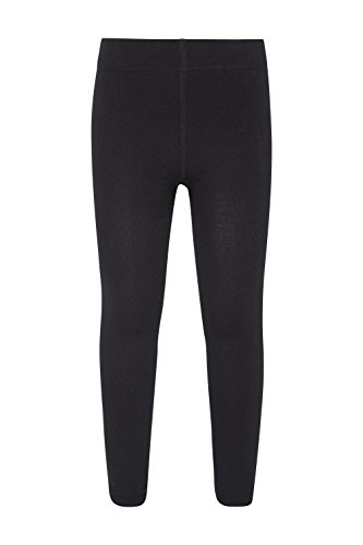 Mountain Warehouse Mallas Polares de niño Calientes y cómodas con Felpa Interior para Mayor suavidad Usar como una Prenda Interior bajo, Invierno Negro Small/Medium