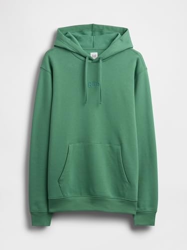 Image of Gap Men Printed Cotton Blend Relaxed Fit Full Sleeve Hoodie