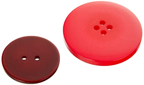 Papermania 250 g Assorted Button Pack, Red, 250gm - Image 3