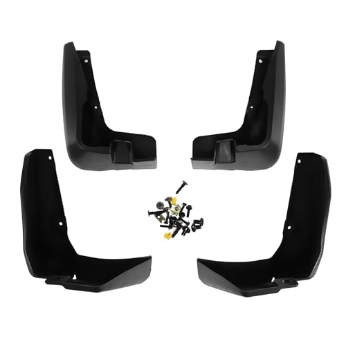Image of Mud Flap Splash Guard with Mount Accessories for Subaru XV 2018-2021 / Front & Rear Side Mud Guards /Durable / 1 Set, 31x27x15cm, Black