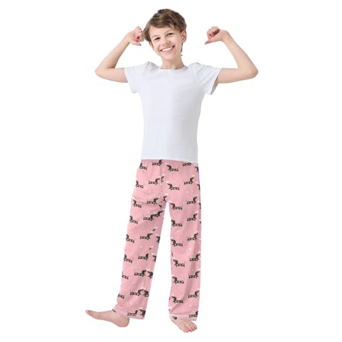 Pfrewn Pajama Pants Dachshund Lounge Pants Soft Pajama Bottoms with Pockets, M2