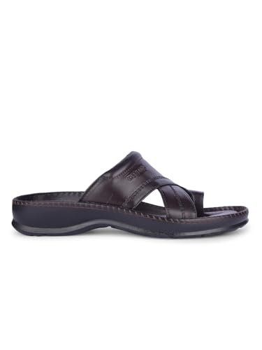 Image of Liberty Healers Black & Brown Ethnic Thong Slippers for Men