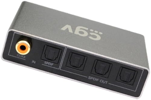 CGV Caja De Distribución De Video, Distribuidor De Audio Óptico De 2 Entradas, A 3 Salidas Ópticas, Audioline Optic 13, 1 Óptica y 1 Coaxial