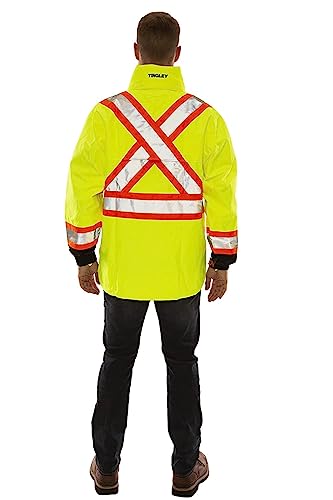 TINGLEY Icon X-Back High Visibility Jacket with Detachable Hood4