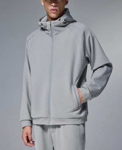 Mens Womens Zip Up Hoodie Oversized Heavyweight Long Sleeve Men Hoodie Casual Streetwear Jacket2