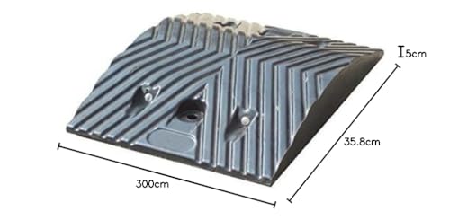 iProtect, Pro²Tect Fahrbahnschwelle SB-5, Geschwindigkeitsbegrenzung: 20 km/h, Länge 3 m, Vehrkehrsberuhigung, Bremsschwelle, Temposchwelle, Straßenschwelle, Gelb/Schwarz