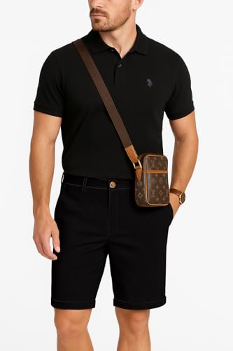 Image of GRECIILOOKS Casual Men Shorts | Rich Regular Fit Solid Short with Side Pockets | Relaxed Fit Half Pants | Mid Rise Waist (Available in Plus Size)