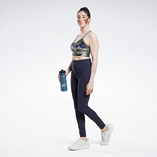 Image of Reebok Women's Satin 91% PES /9% El-Interlock-Hydrophilic Finish /Print-Digital Sublimation-Disperse Classic Workout Sports Bra