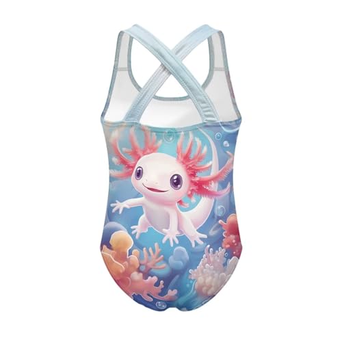 Image of One Piece Swimsuit for Girls Kids Quick Dry Bathing Suit with Crossback Strap Summer Beach Swimwear Size 5T-14