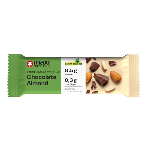 MaxiNutrition-Classic-Protein-Bar-Vegan-Chocolate-Almond-24-Protein-123-kcal-16-Riegel-x35g-Low-Sugar
