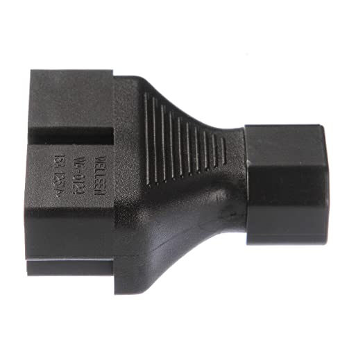 Image of Toptekits IEC320 C14 to 2 x Nema 5-15R Power Adapter Y Splitter Travel Plug Adapter, C14 to 2 x US 3 Prong Female Socket Y Split Power Converter Electrical Adapter,IEC Splitter
