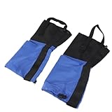 子供用デザートサンドプルーフシューカバーレギングゲーターブーツカバーハイキング用走り相当軽量耐久性ナイロン素材保護床の水や汚れ、小石を効果的に守る、足を守る屋外キャンプ、砂漠横断、ハイキング登山子供ハイカー向け 2個セット (青)