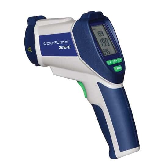 Digi-Sense IR Thermometer, Thermocouple Probe Input and NIST-Traceable Calibration, 30:1