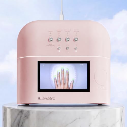 AI UV LED Nail Lamp for Gel Nails - ONAIL Professional Smart Nail Dryer with AI Nail Detection Pain-Free Fast Curing 109 LEDs Skin-Safe UV Light Salon Gel Nail Lamp Pink(Battery Not Included)