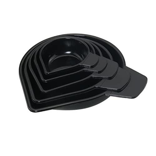 5pcs weighing powder pans set plastic black digital display mini counter scale measures powders liquids solids